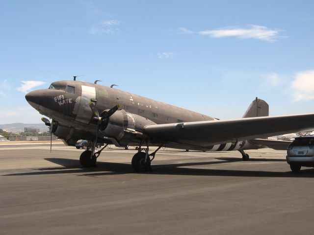 Douglas DC-3 (N47FK) - Douglas C-47 Fifi Kate outside new Lyon Air Museum