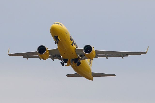 Airbus A320neo (N908NK) - N908NK departing RWY 24L on 16 Apr 2019.