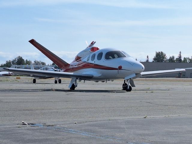 Cirrus Vision SF50 (N314ED) - Praked at transient aircraft tiedown lot