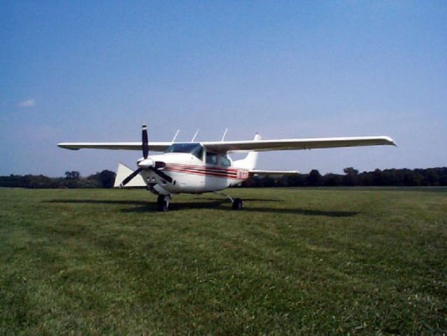 Cessna T210 Turbo Centurion (N1766U) - On the grass in Muskogee Oklahoma