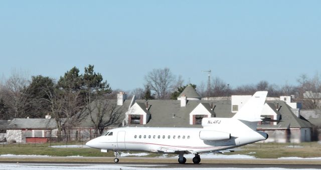 N24FJ — - Shown here departing is this Dassault Mystere Falcon 900 in the Winter of 2016.