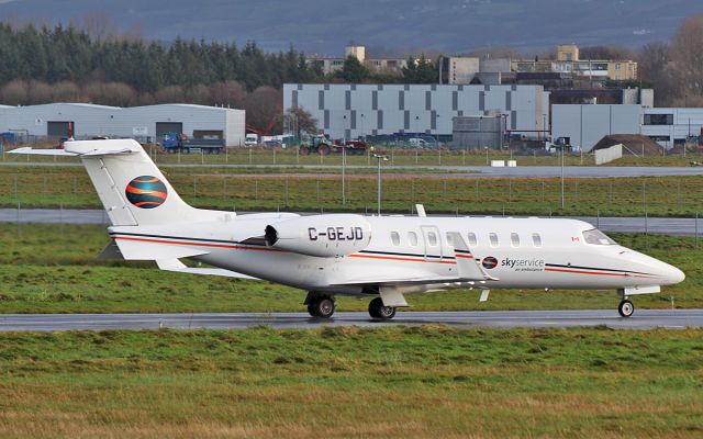 Learjet 45 (C-GEJD) - skyservice business aviation learjet45 c-gejd arriving in shannon 27/11/18.