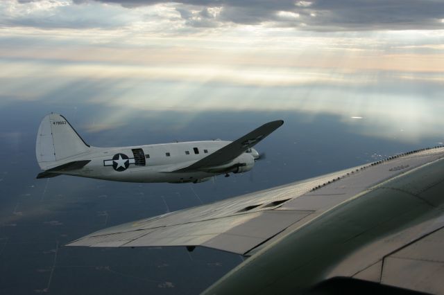 CURTISS Commando (CAF) - CAF C-46 Photo Ship taken from Yellow Rose B-25