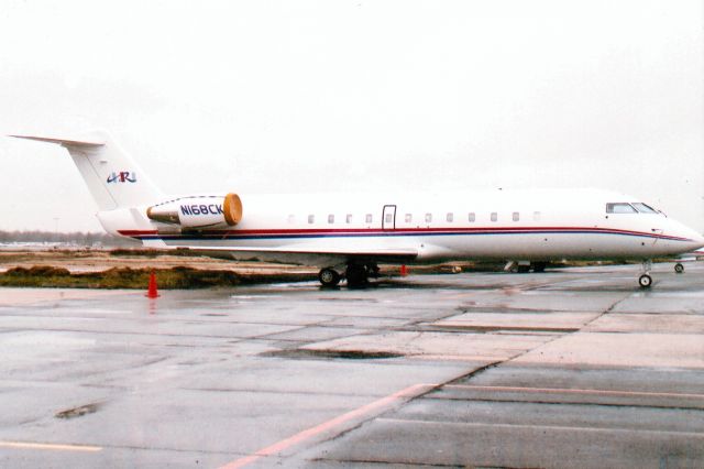 Canadair Regional Jet CRJ-100 (N168CK) - Parked on the Long Island Jet Center ramp in Jan-06.