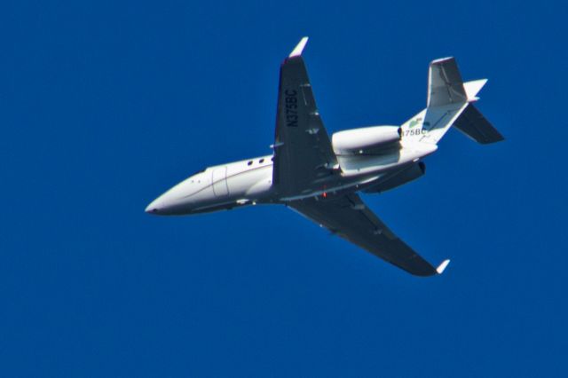 Hawker 800 (N375BC) - Subject aircraft, registered as a 2007 HAWKER BEECHCRAFT CORP HAWKER 850XP, photographed at 0801HrsEDT, on 20-July-2018, over Northern New Jersey, enroute to Morristown Municipal, (KMMU), from White Plains, (KHPN).