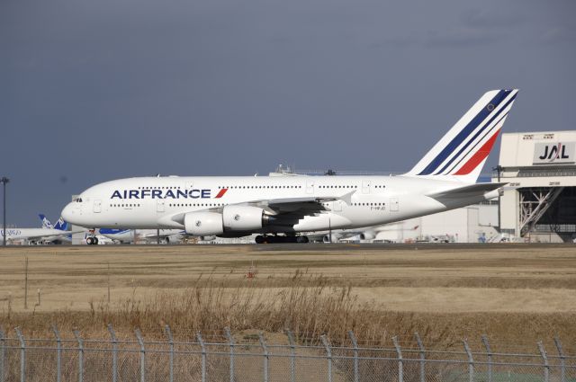 Airbus A380-800 (F-HPJD) - Departure at Narita Intl Airport R/W34L on 2011/1/1