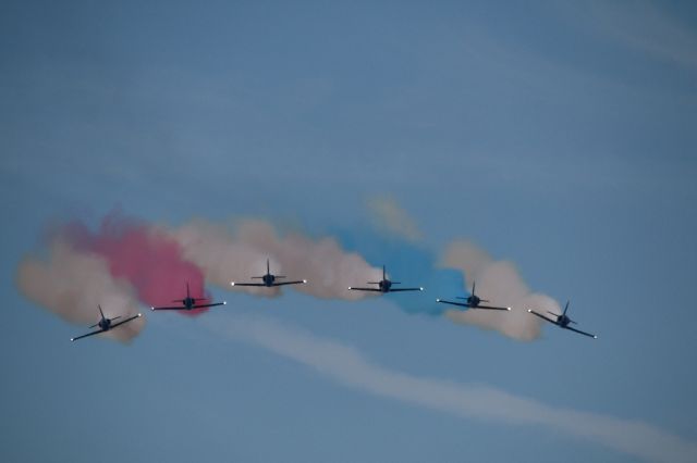 — — - The Patriots Flight Team in action during Fleet Week in San Francisco