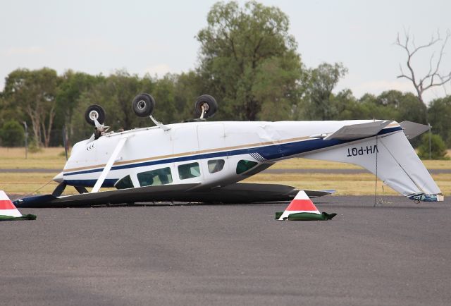 VH-PQT — - Blown over in the storm which passed through Emerald Airport on the 27th December 2017, aircraft has suffered major structural damage in the incident.