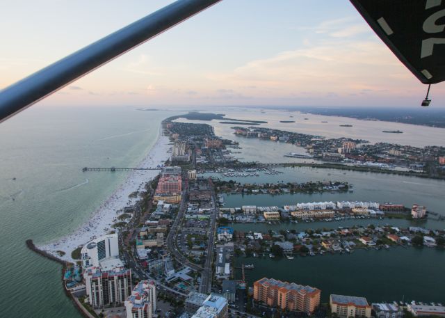 N77EV — - Looking north at Clearwater Beach at sunset. The weather was warm and pleasant, the view extraordinary. The plane flew great. You should have been here! This vacation moment was taken May 29, 2016 at about 20:15. Clearwater Beach is one of the most highly rated vacation destinations in the United States. It is a fantastic place. Thanks to Dane Hauser ay Sky-Surfing.com for the ride! The Revo handled great and dispensed with my previous "hang glider" misconceptions, that baby could really fly!