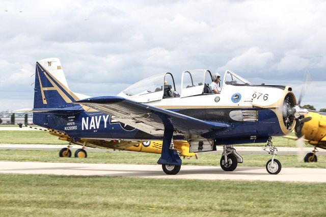 NX289RD — - T-28C taxiing by at Oshkosh Airventure 2018.