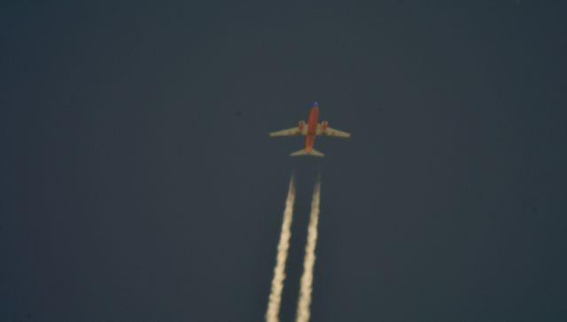 Boeing 737-700 (N238WN) - Southwest 2101 LaGuardia to Chicago Midway Intl over Cleveland 38,000 ft. 05.23.15