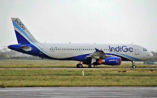 Airbus A320 (OY-KAS) - indigo a-320 oy-kas at shannon 24/12/13.