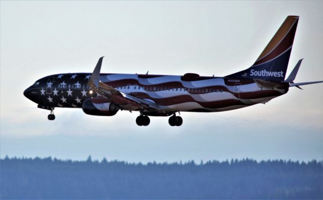 Boeing 737-800 (N500WR) - Late evening arrival from Vegas.