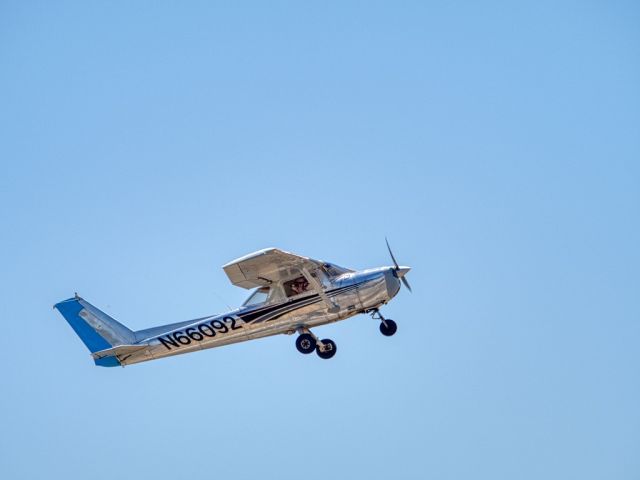 N66092 — - June 2020 Cessna 150M departing Livermore Municipal Airport, CA
