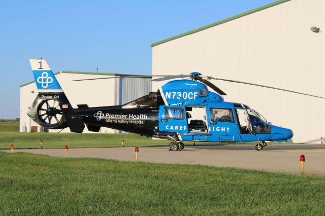 VOUGHT SA-366 Panther 800 (N730CF) - Premier Health Careflight awaiting calls at the helipad at I68. *STAFF PICK*