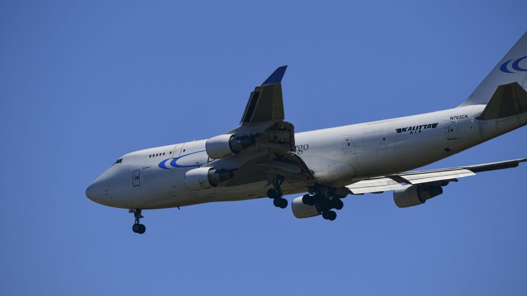 Boeing 747-400 (N703CK) - Kraainem, dans mon jardin