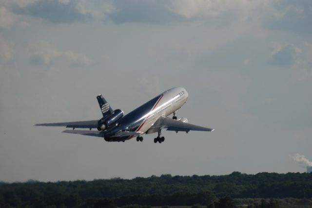 McDonnell Douglas DC-10 (N272WA) - World Airways DC-10 departing RFD after frlight from Barcelona to RFD