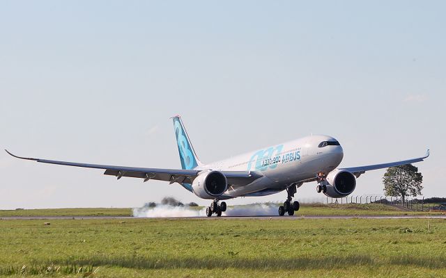 F-WTTE — - a330-941neo f-wtte landing at shannon from toulouse for testing 10/10/18.