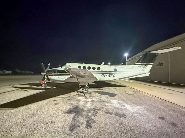 Beechcraft Super King Air 200 (VH-WXO) - Early morning at Broome, Australia. 27-MAR-2025.