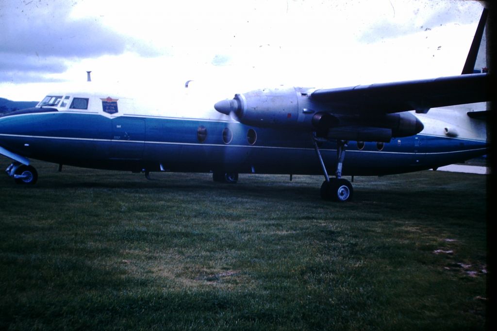 FAIRCHILD HILLER FH-227 (VH-CAV) - DCA F27 parking on the grass, I beleive this was the first Freindship to operate into the Island before Ansett-ANA started operating the type a few months later, circa 1963
