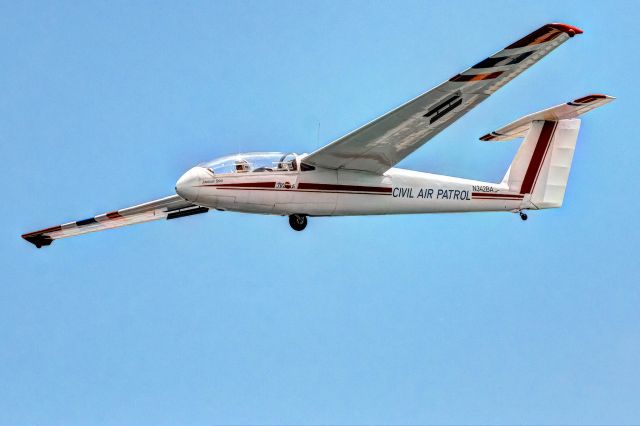 Unknown/Generic Glider (N342BA) - A Civil Air Patrol glider soars above LaGrange Callaway Airport during glider operations.