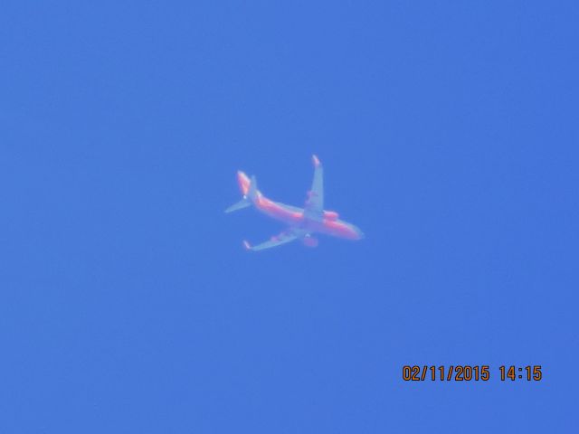 Boeing 737-700 (N262WN) - Southwest Airlines flight 159 from PHX to CLE over Southeastern Kansas at 39,000 feet.