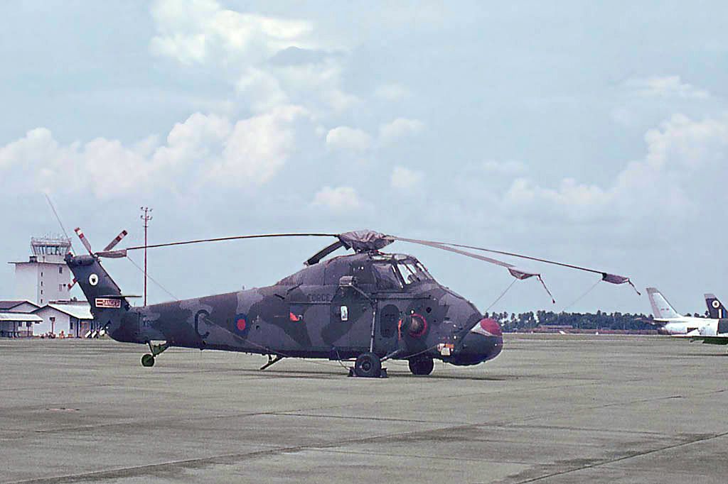 WESTLAND WS-58 Wessex (C) - Westland Wessex HC2 RAF serial  XS675 code C, Butterworth (WMKB) mid 1970s.