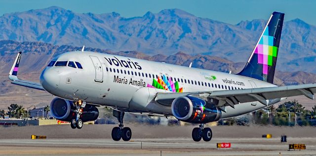 Airbus A320 (N527VL) - N527VL Volaris Airbus A320-233 s/n 6705 "María Amalia" - Las Vegas - McCarran International (LAS / KLAS)br /USA - Nevada,  January 28, 2019br /Photo: TDelCoro