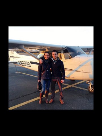 Cessna Skyhawk (N3509Q) - Flying day with N3509Q @Hanscom Field: Febuary 20th, 2016