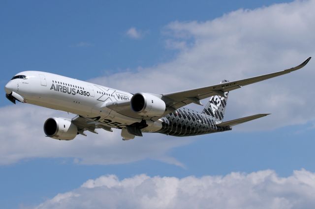 Airbus A350-900 (F-WWCF) - Low flyby during EAA AirVenture