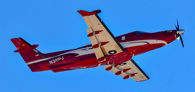 Pilatus PC-12 (N36PJ) - N36PJ 2021 Pilatus PC-12 NGX s/n 2114 - North Las Vegas Airport  KVGTbr /Photo: TDelCorobr /October 14, 2022