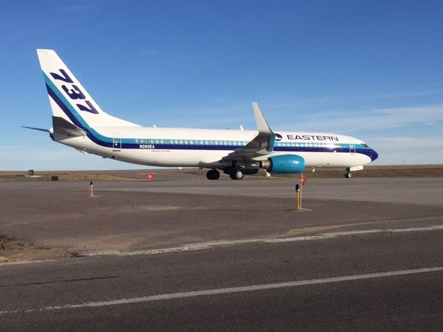 Boeing 737-800 (N280EA) - Eastern charter hauling Bernia Sanders to Denver...