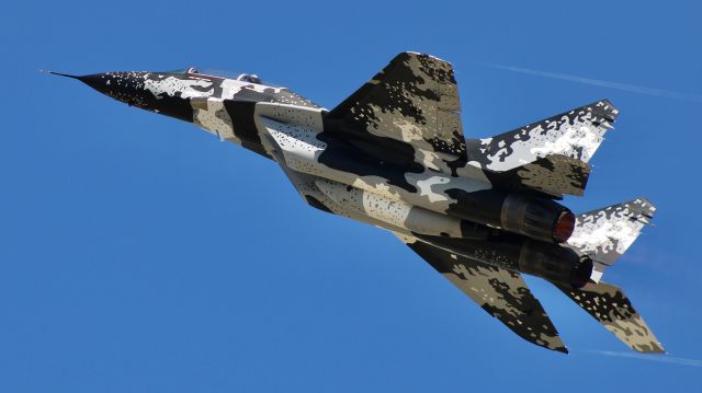 MIKOYAN MiG-33 (N29UB) - The infamous MiG-29 of the Polaris Team tearing up the airspace on Friday afternoon. br /br /7/28/23