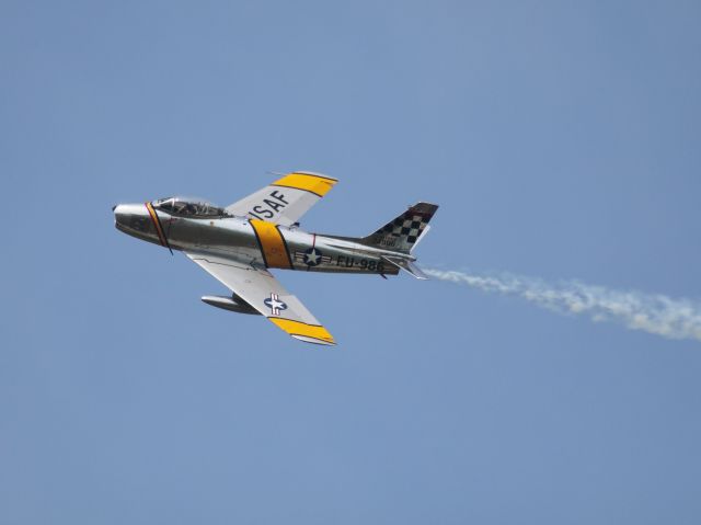 North American F-86 Sabre (N188RL) - Demonstration flight at Selfridge ANGB.