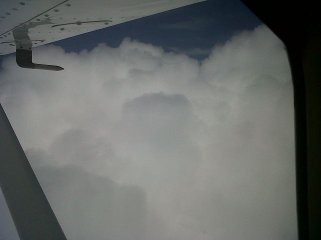 Cessna Skyhawk (N441ER) - RISING INTO THE CLOUDS AFTER DEPARTING TALLAHASSEE.