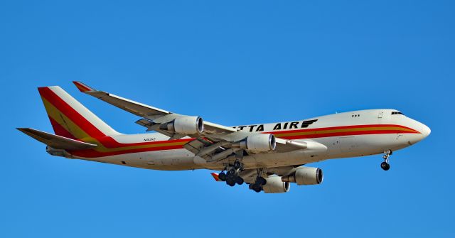 Boeing 747-400 (N402KZ) - N402KZ Kalitta Air 2005 Boeing 747-481F - cn 34017 / 1363 - Red Flag 17-1: Jan. 23 to Feb. 10, 2017br /Las Vegas - Nellis AFB (LSV / KLSV)br /USA - Nevada, February 8, 2017br /Photo: TDelCoro