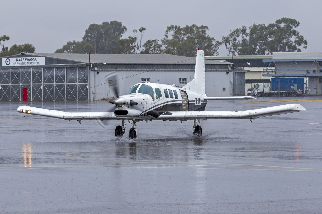 PACIFIC AEROSPACE 750XL (VH-ZVM) - Hartcorp Enterprises (VH-ZVM) Pacific Aerospace 750XL taxiing at Wagga Wagga Airport.