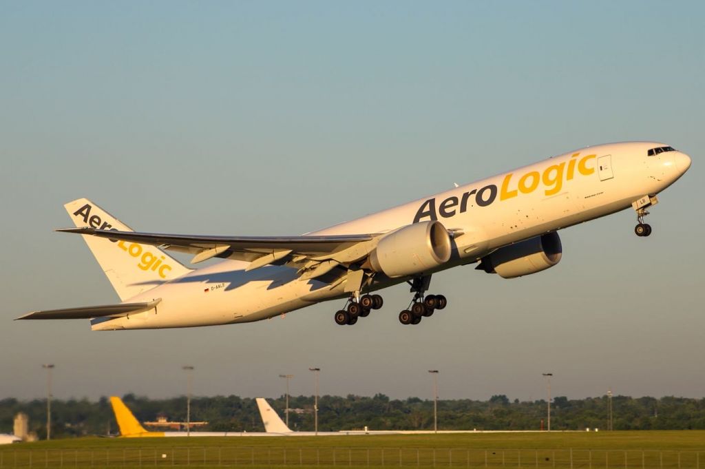 D-AALB — - Aerologic 777-F departing RWY 36R for a flight to Leipzig Germany. 