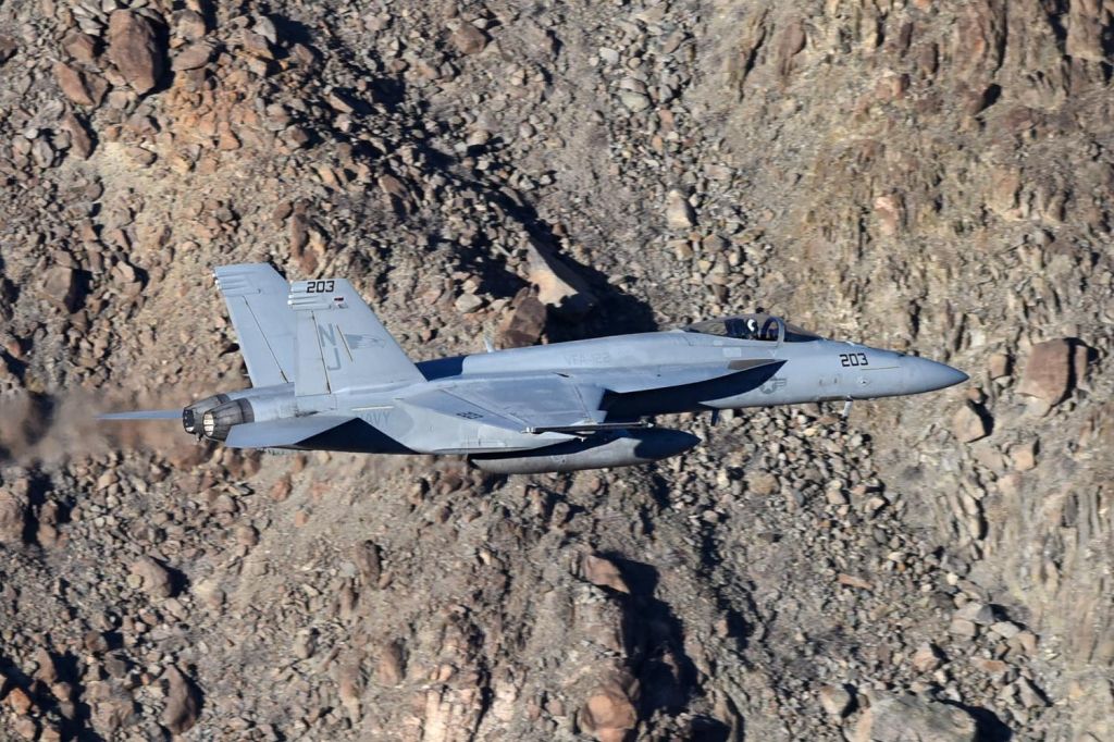 McDonnell Douglas FA-18 Hornet — - In Star War Canyon (Rainbow Canyon, CA)
