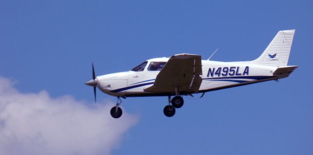 Piper Cherokee (N495LA) - About to touch down is this 2021 Piper PA-28-181 Pilot 100i from the Spring of 2024.