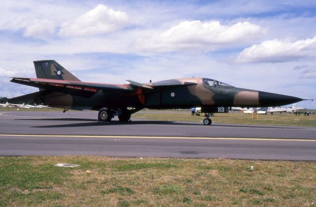 A8113 — - General Dynamics F111 A8-113 at the Bi-Centenial Airshow held in 1988 at Richmond Airforce Base.