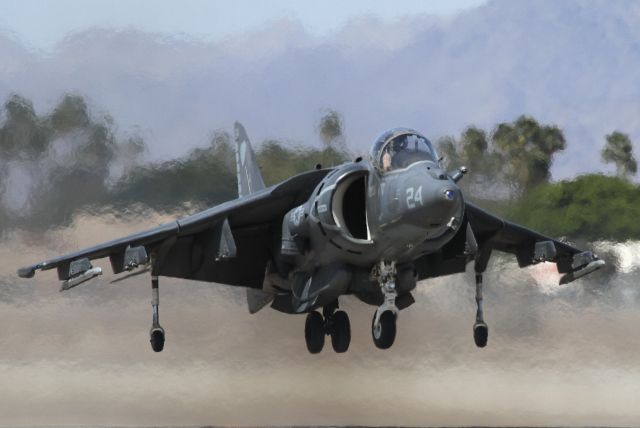 16-3883 — - MD AV-8B Harrier II USMC YMA-311 MCAS Yuma, AZ (Vertical landing)