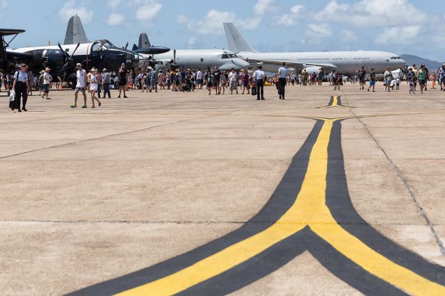 — — - Vintage Maritime aircraft were well represented, along with contemporary aircraft at the RAAF, Townsville open day.