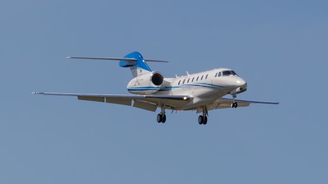 Cessna Citation X (N864MM) - Cessna Citation X coming in to land at KSBN.