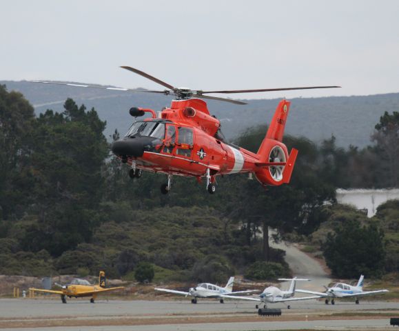 Eurocopter EC-155 — - KMRY - MH-65D "Dolphin" of Coastie 6526 "San Francisco" arriving at Monterey for fuel.