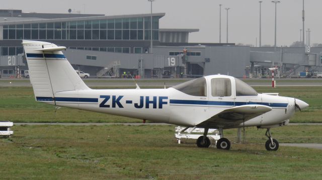 Piper Tomahawk (ZK-JHF) - Freezing her arse off at the aero club.