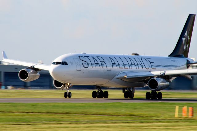 Airbus A340-300 (D-AIFF) - An A340 at CYUL.