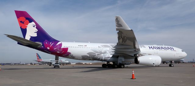 Airbus A330-200 (N380HA) - In CLT after a repaint in FCO and brought the Seahawks down to CLT for the game today.br /Seahawks won 30-27br /br /11/25/18