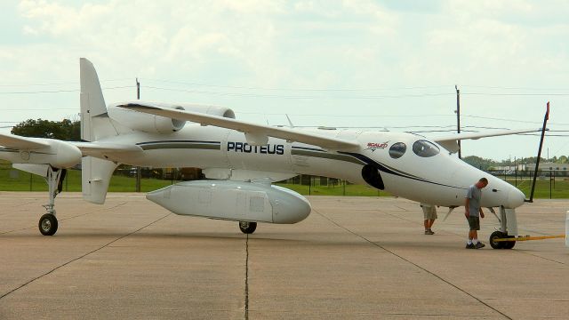 CSA Parrot (N281PR) - Rutan Proteus research aircraft at Houstons Hobby Airport.