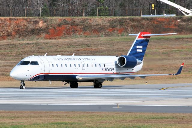 Canadair Challenger (N262PS) - N262PS at Charlotte Douglas - Dec 6, 2013